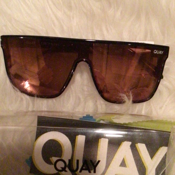 NEW! Quay nightfall pink bronze shield sunglasses main image 4